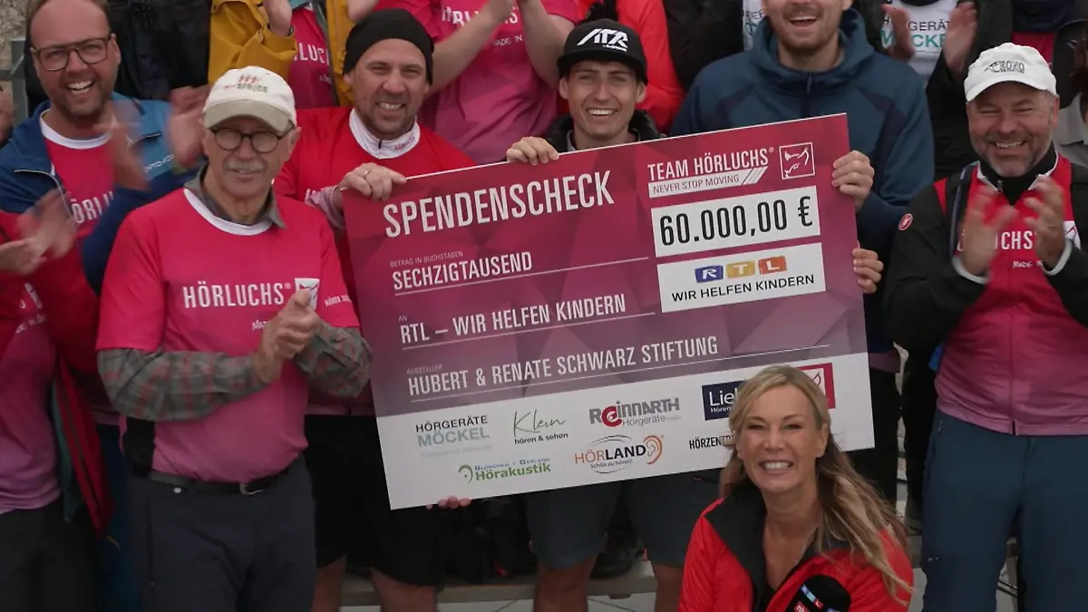 60.000 Euro auf der Zugspitze Bergsteigen für den guten Zweck