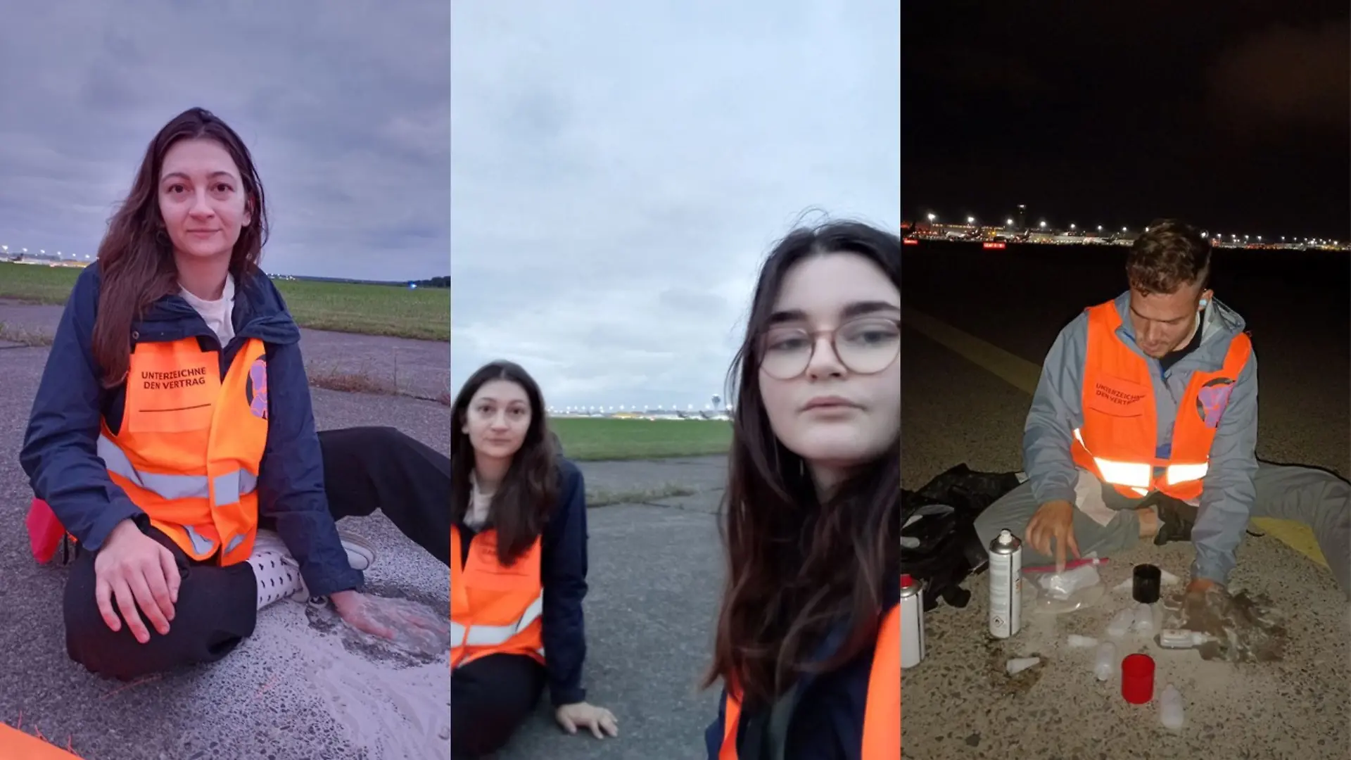 Aktivisten der Letzten Generation legen den Flughafen Köln-Bonn lahm. Sie klebten sich am Mittwoch (24. Juli) morgens auf die Start- und Landebahn.