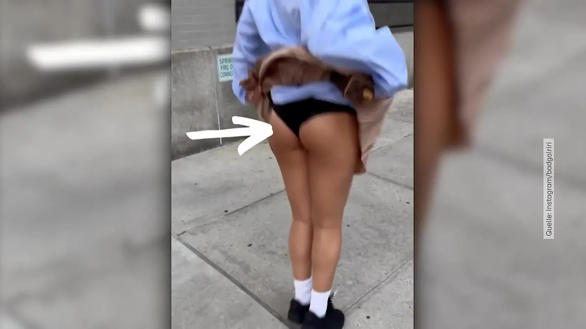 Hier zeigt uns Rihanna plötzlich ihr Höschen Hallöchen, Popöchen!