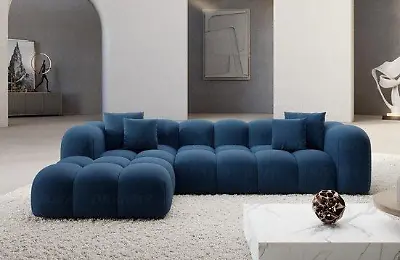 Ecksofa in Bubble-Optik