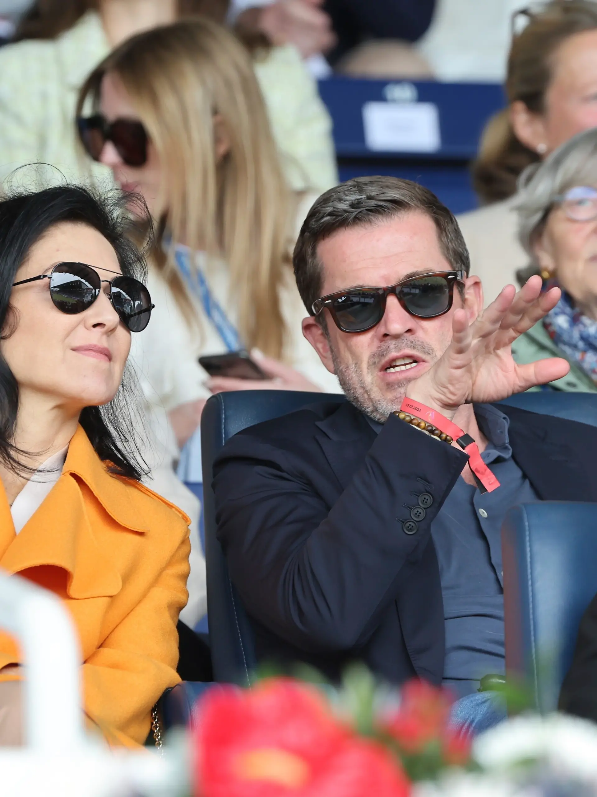 Karl-Theodor zu Guttenberg und Katherina Reiche zeigten sich am 7. Juli beim CHIO in Aachen.