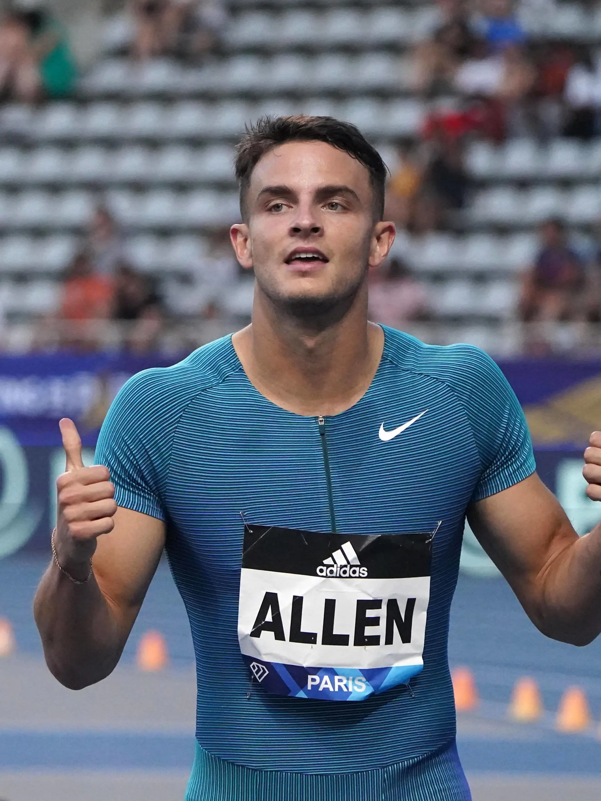 Paris, Leichtathletik, Wanda Diamond League Meeting de Paris 2022, Le Meilleur de Lathletisme 18.06.2022, Stade Charlety Paris, 110m Hürden Männer, 100m Hurdles Men, Devon Allen USA *** Paris, Athletics, Wanda Diamond League Meeting de Paris 2022, Le Meilleur de Lathletisme 18 06 2022, Stade Charlety Paris, 110m Hurdles Men, 100m Hurdles Men, Devon Allen USA 