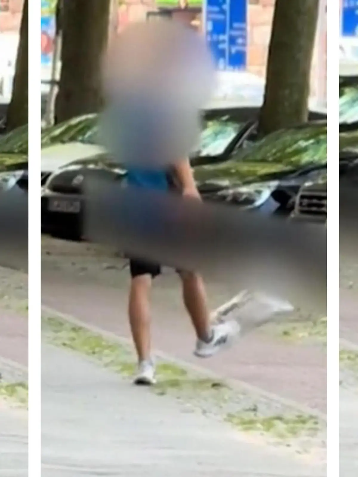 In Berlin kickt ein Paketbote ein Päckchen über die Straße. Passanten, die das skurrile Ereignis beobachten, trauen ihren Augen kaum. Den Grund für sein ominöses Verhalten, seht ihr im Video!