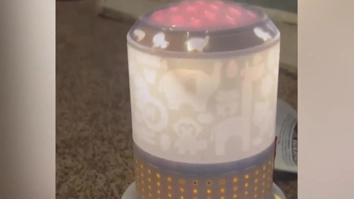 Mutter entdeckt Spinne in Nachtlampe