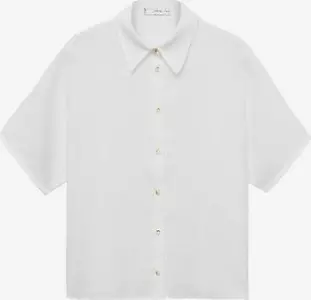 Mango-Bluse 'Pai' in Weiß