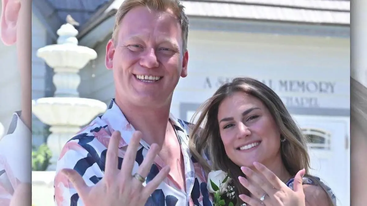 Ex-Let's Dance-Star Jens "Knossi" Knossalla hat seine Freundin Lia in Las Vegas ganz spontan geheiratet.