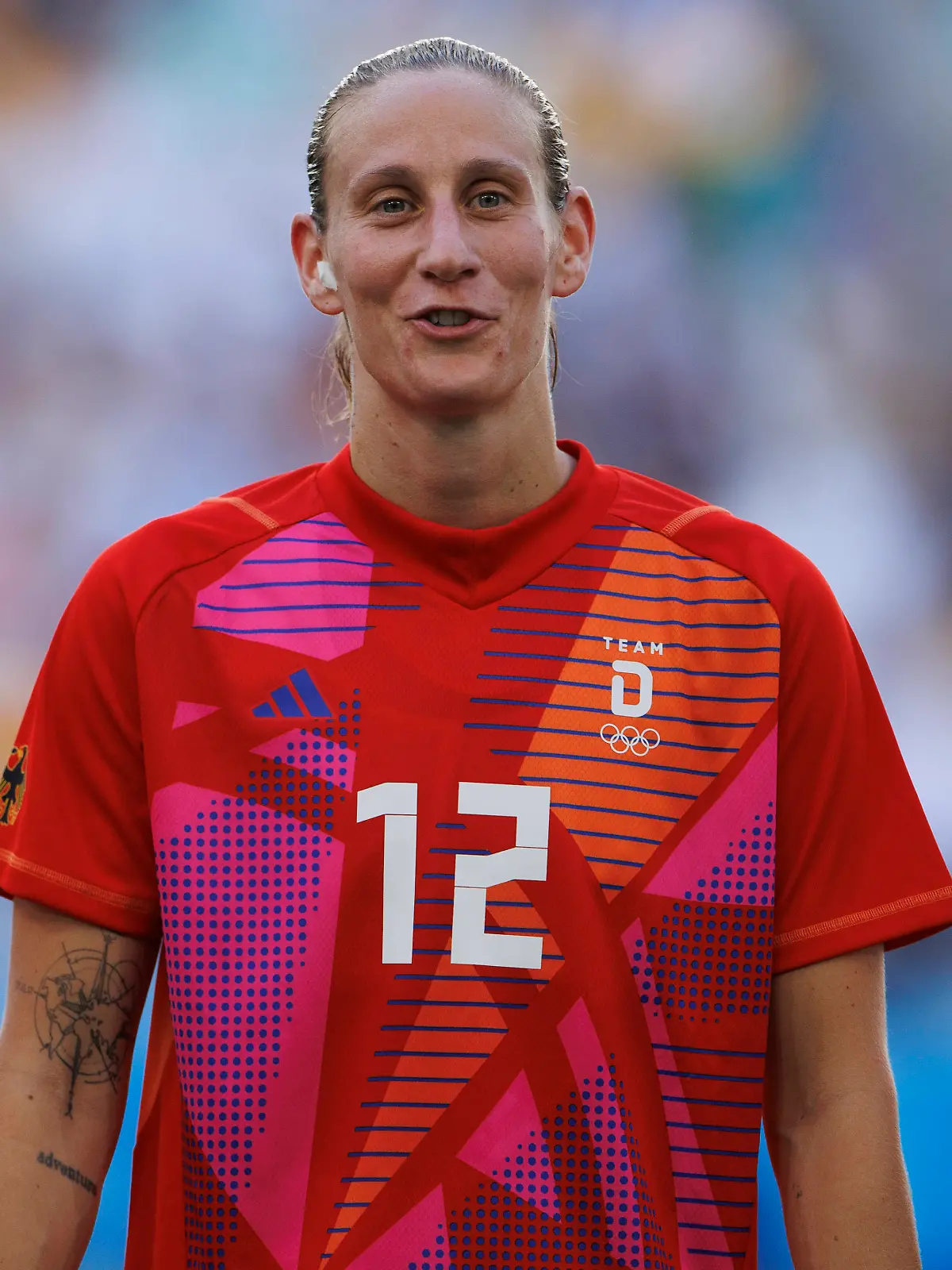 FRA, Paris, Olympischen Spiele Paris 2024, 25.07.2024, Fussball, Frauen, Deutschland vs Australien, in Marseille, im Stade Velodrome, Ann-Katrin Berger Deutschland, 12