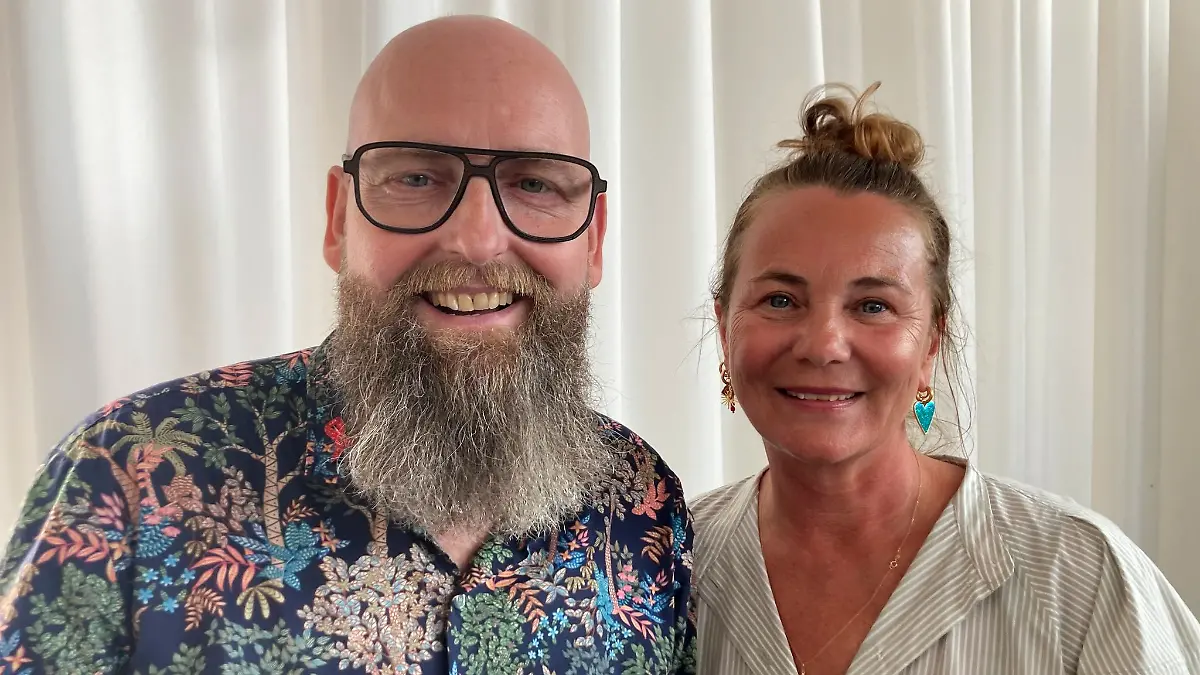 Marc Franke mit «seiner» Stammzellenspenderin Anja Prause auf dem Welt-Aids-Kongress