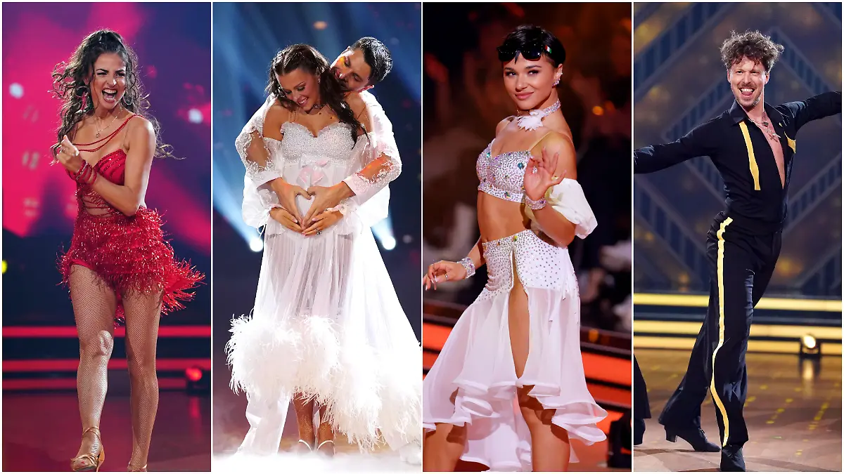 „Let’s Dance”-Profis Ekaterina Leonova, Patricija und Alexandru Ionel, Anastasia Stan und Valentin Lusin.