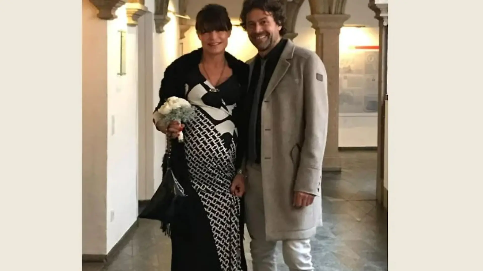 Tabea Heynig und ihr Mann Oliver bei ihrer Hochzeit 2018. Damals war sie schon im neunten Monat schwanger.