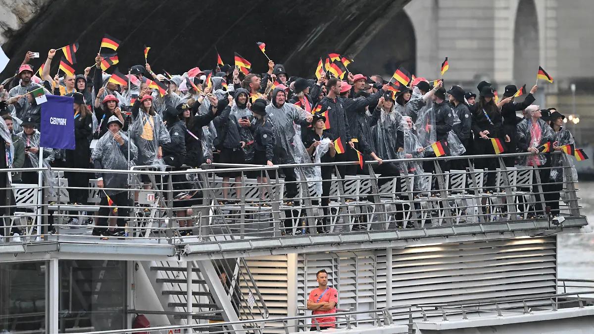 das Team Deutschland bei der Eröffnungsfeier.