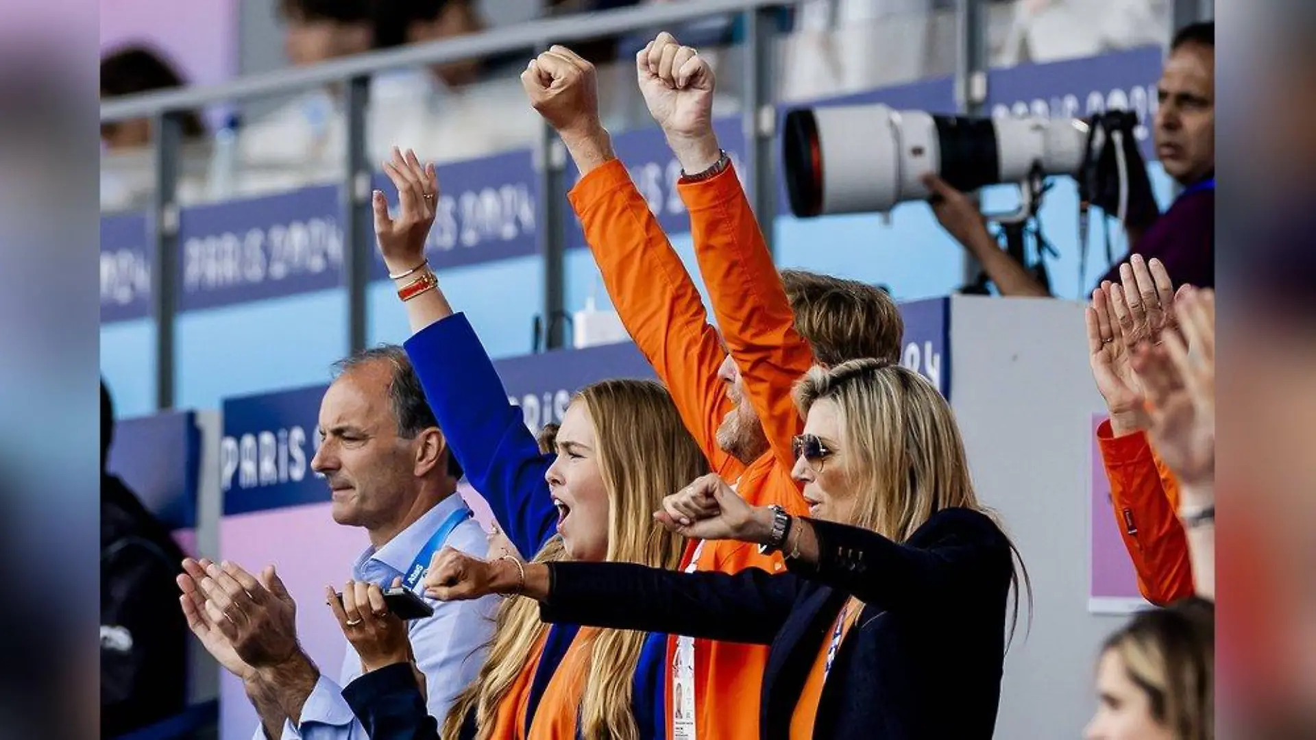 Niederländische Royals jubeln mit Olympia-Hockeyteam in Paris