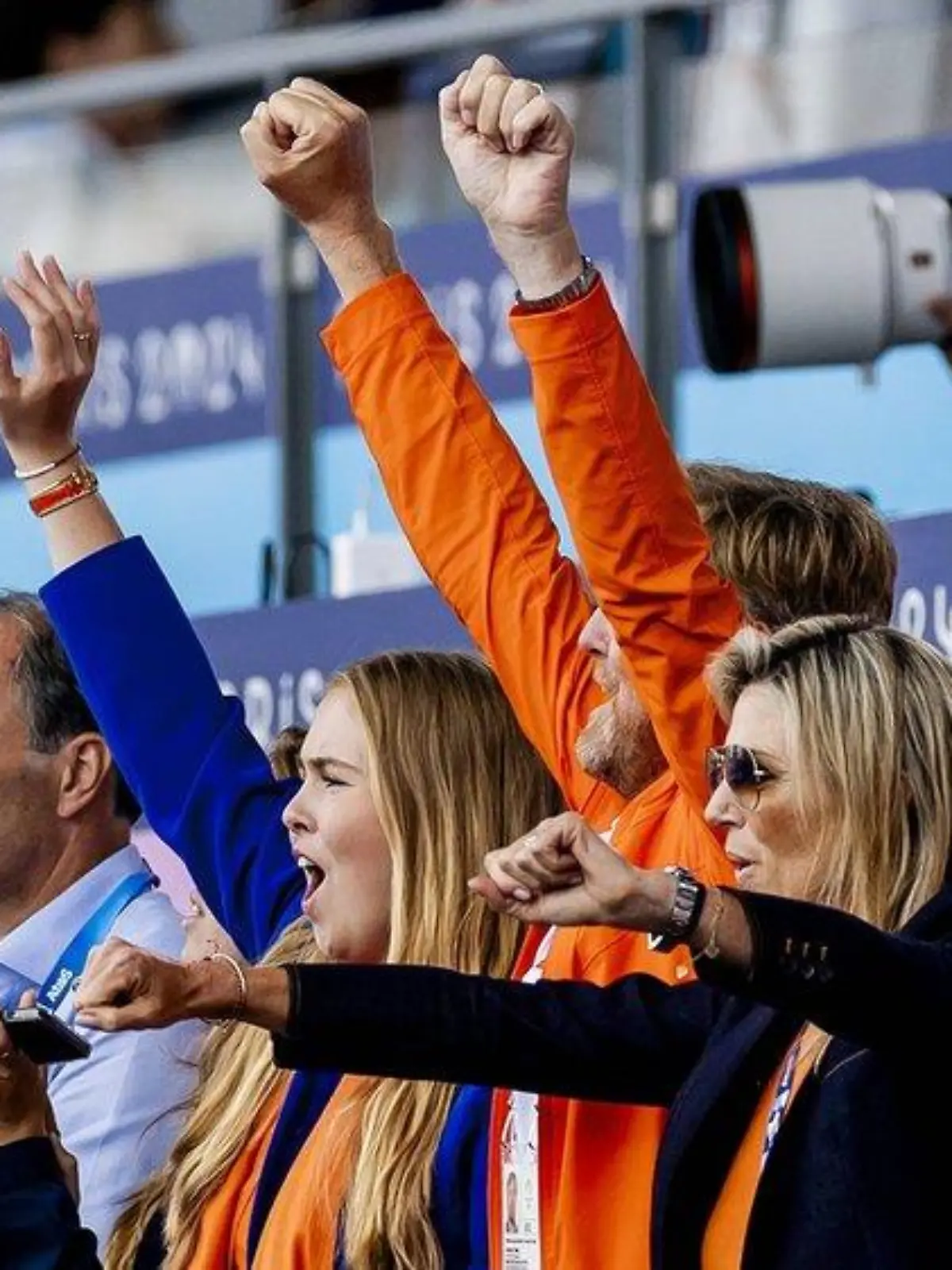 Niederländische Royals jubeln mit Olympia-Hockeyteam in Paris