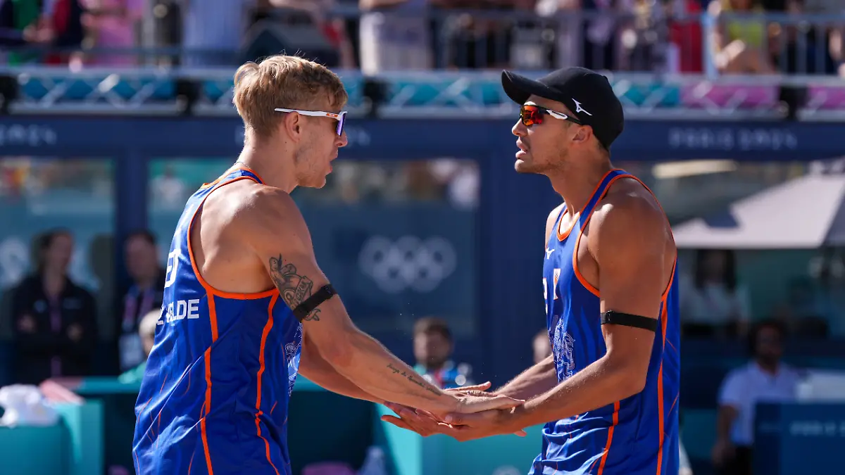 Steven van de Velde und sein Teampartner Matthew Immers.