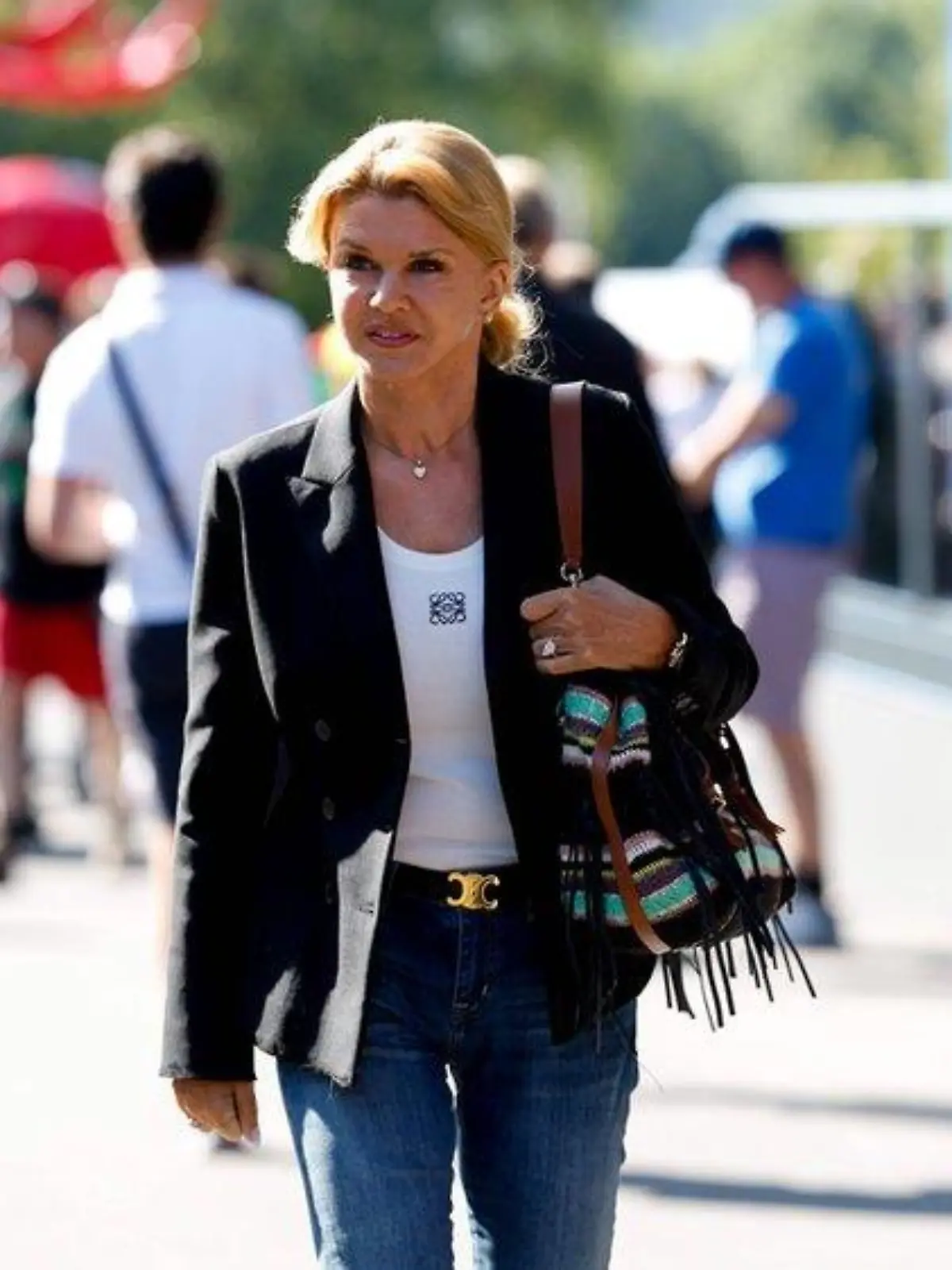 Corinna Schumacher besucht die Formel 1 in Spa