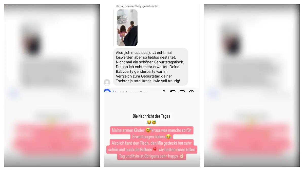 Bei Instagram bekam Sarah Harrison Kritik für die Geburtstagsfeier ihrer Tochter