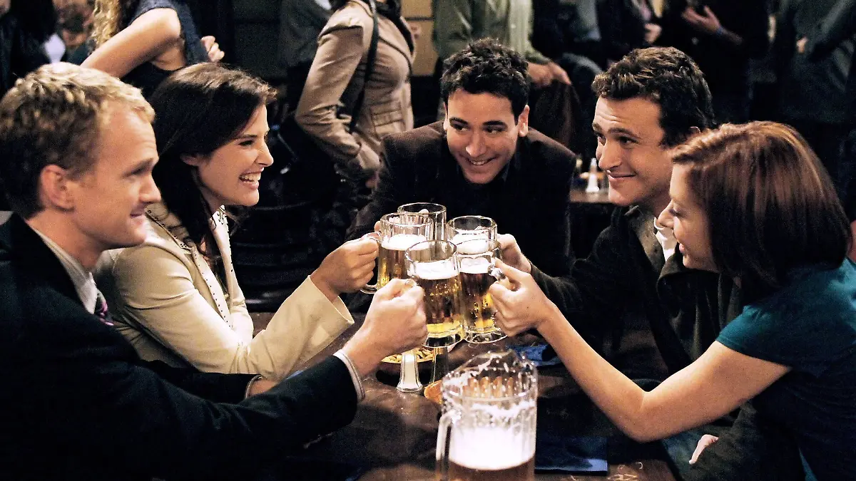 Neil Patrick Harris, Cobie Smulders, Josh Radnor, Jason Segel und Alyson Hannigan bei „How I Met Your Mother”. 