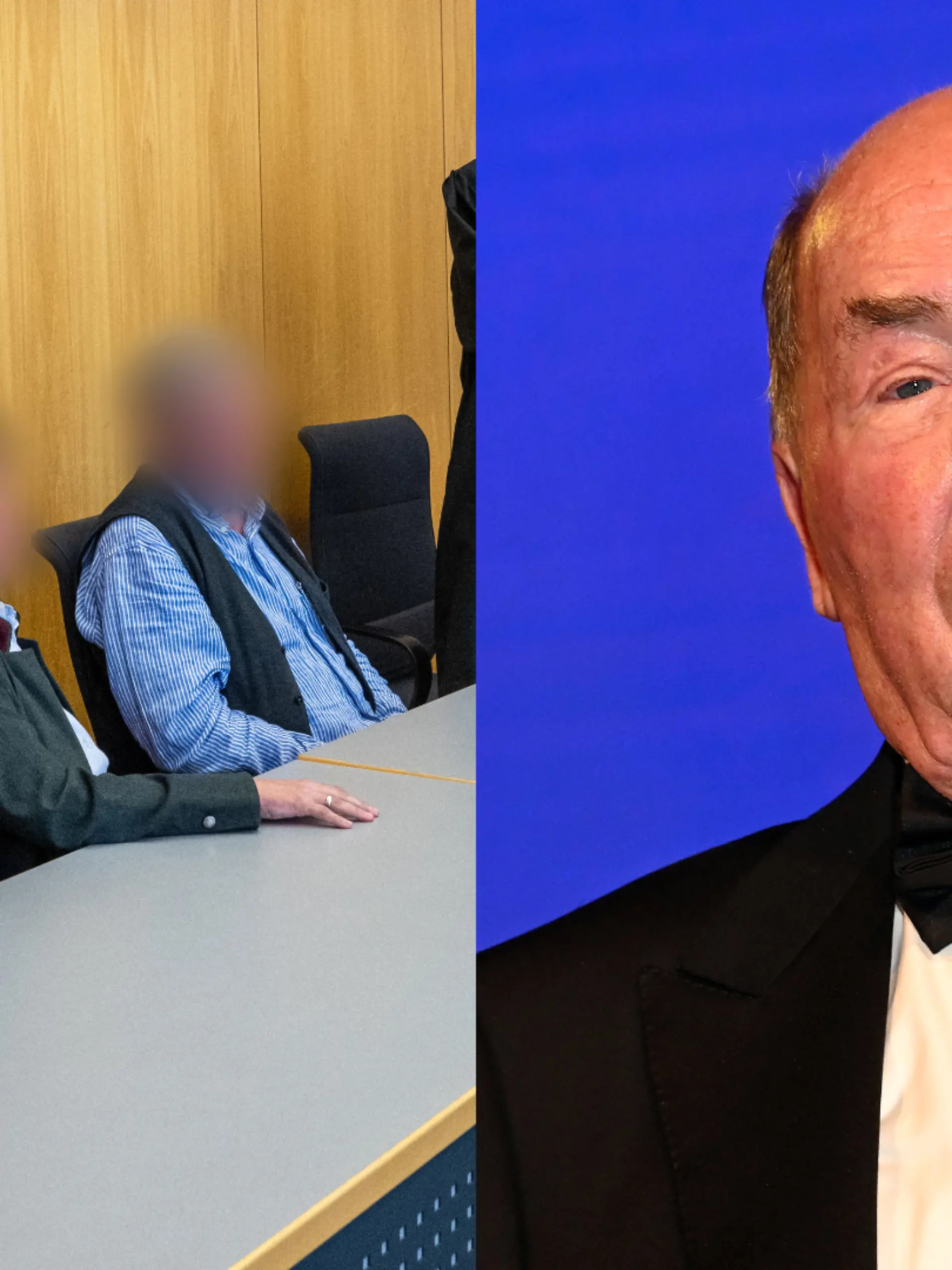 Erwin Müller und seine drei erwachsenen Adoptivkinder