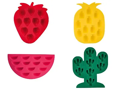 Silikon-Eiswürfelform von Ernesto in verschiedenen Designs