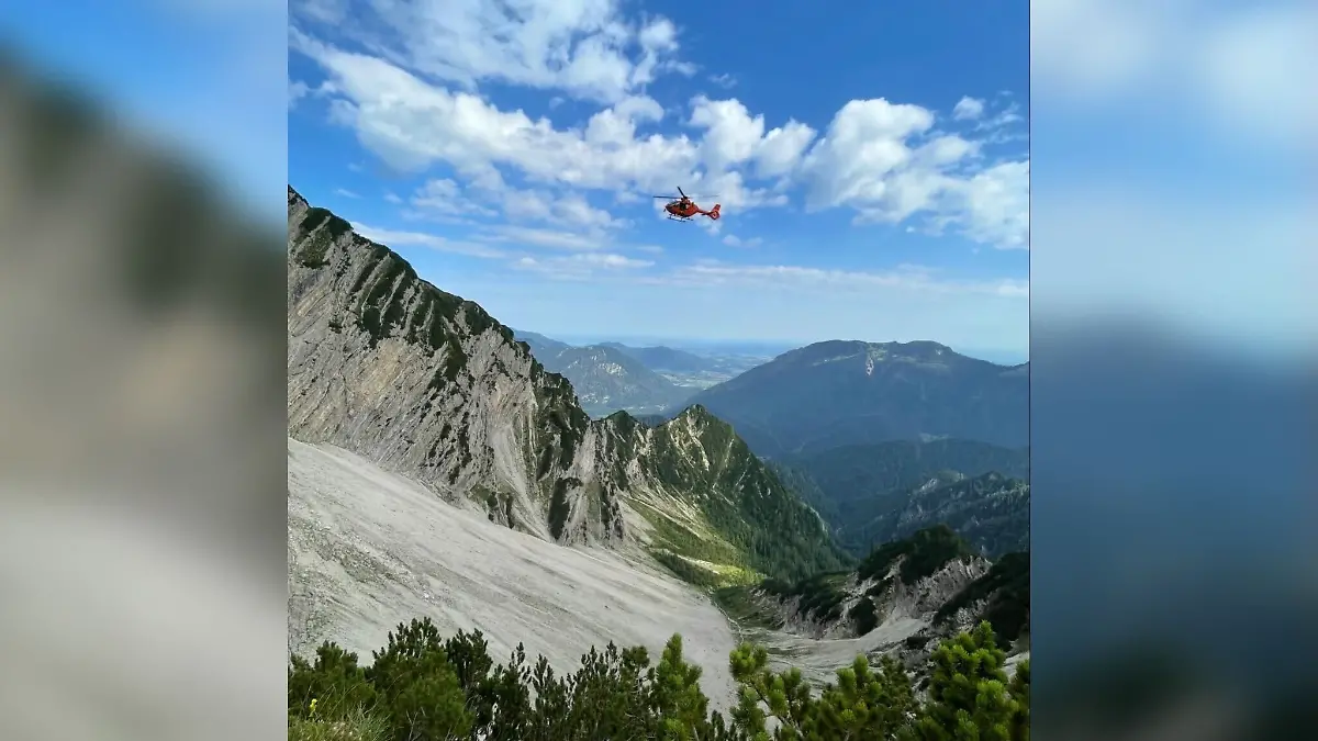 Erst am nächsten Morgen hört ein Passant den Wanderer in Not am Sonntagshorn.