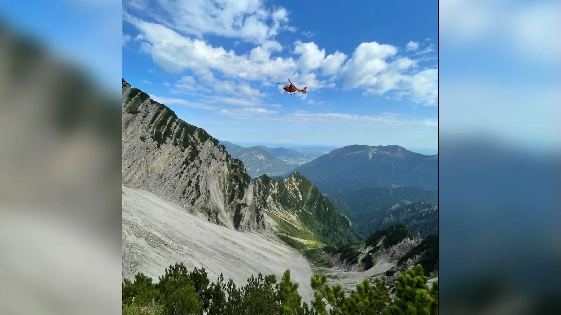 Erst am nächsten Morgen hört ein Passant den Wanderer in Not am Sonntagshorn.
