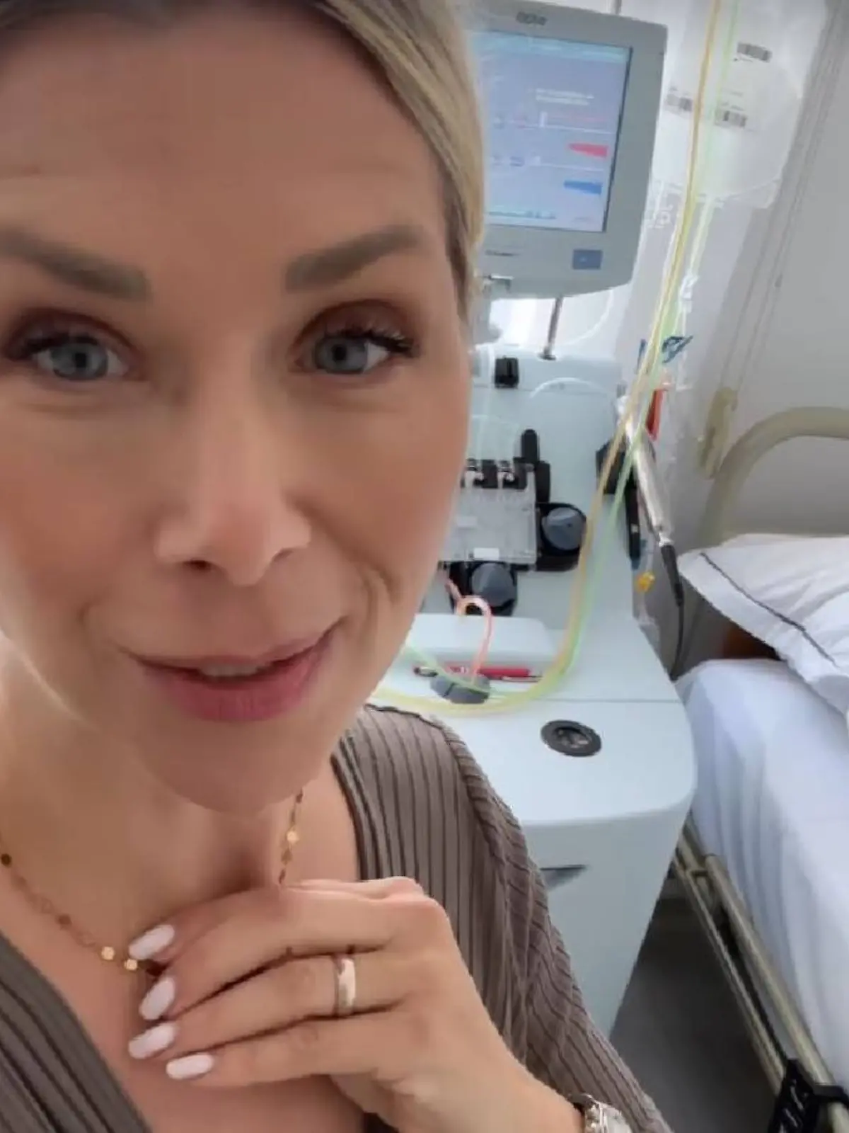 Tanja Szewczenko bei der Immuntherapie