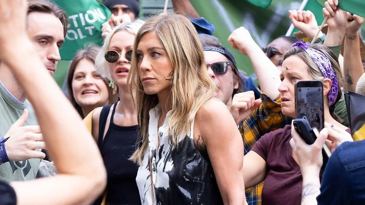 Mit Kunstöl vollgekippt: Schmutzige Dreharbeiten für Jennifer Aniston