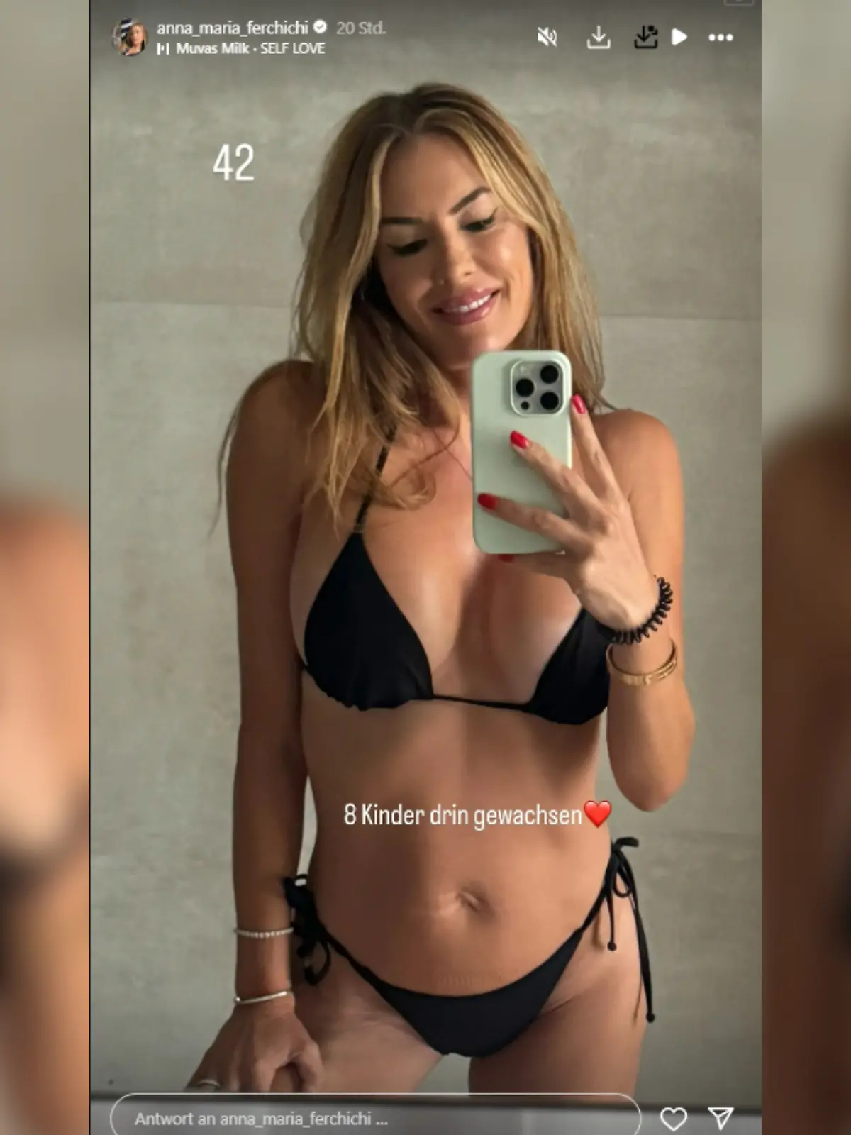 Bild zu: "Anna-Maria Ferchichi präsentiert ihre Figur im Bikini"