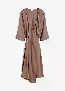 Midi-Kleid aus fließender Viskose