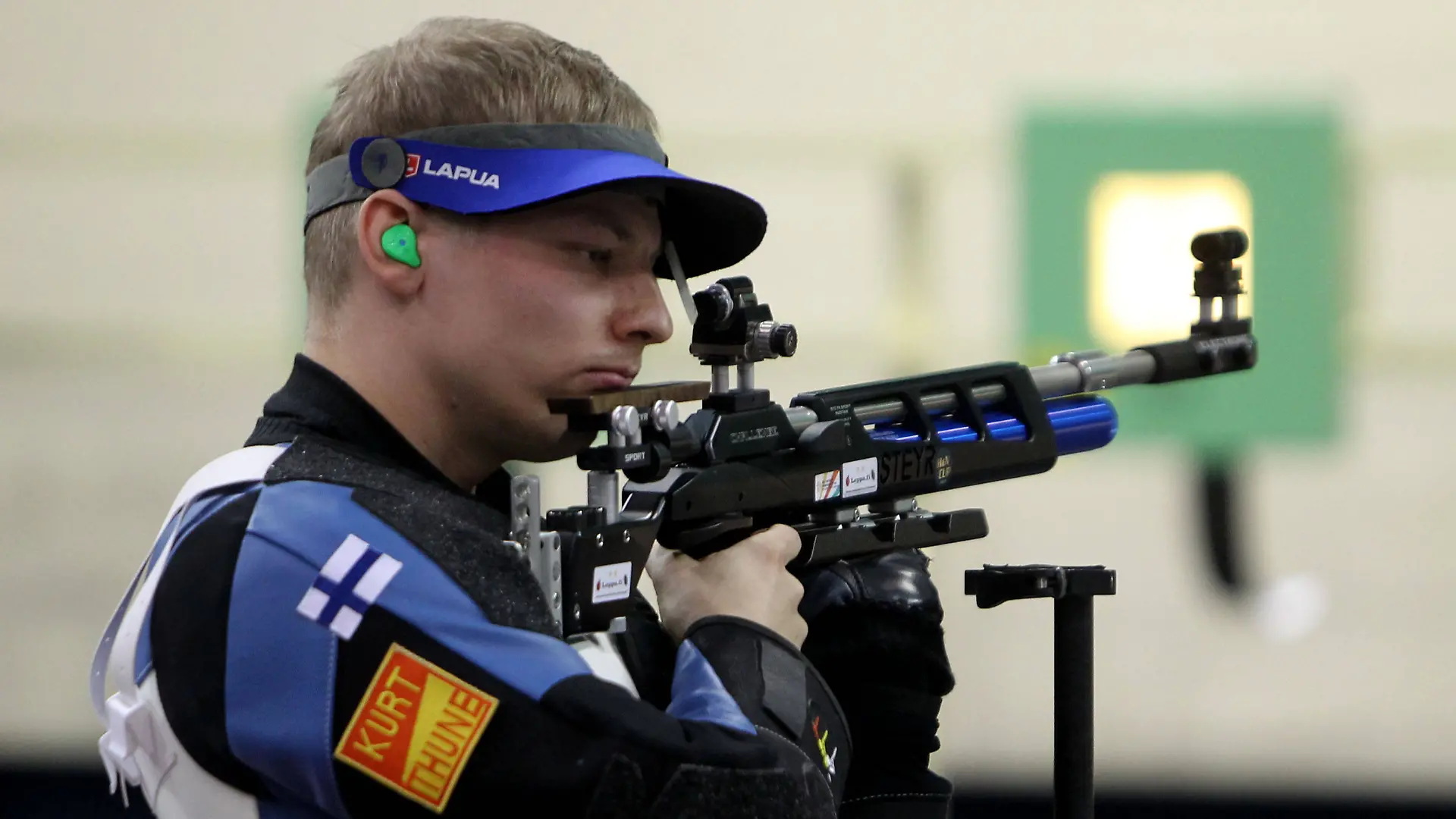 01.03.2024 GyorHungary European Shooting championships 10M Air Rifle men Aleksi Leppa Finland :