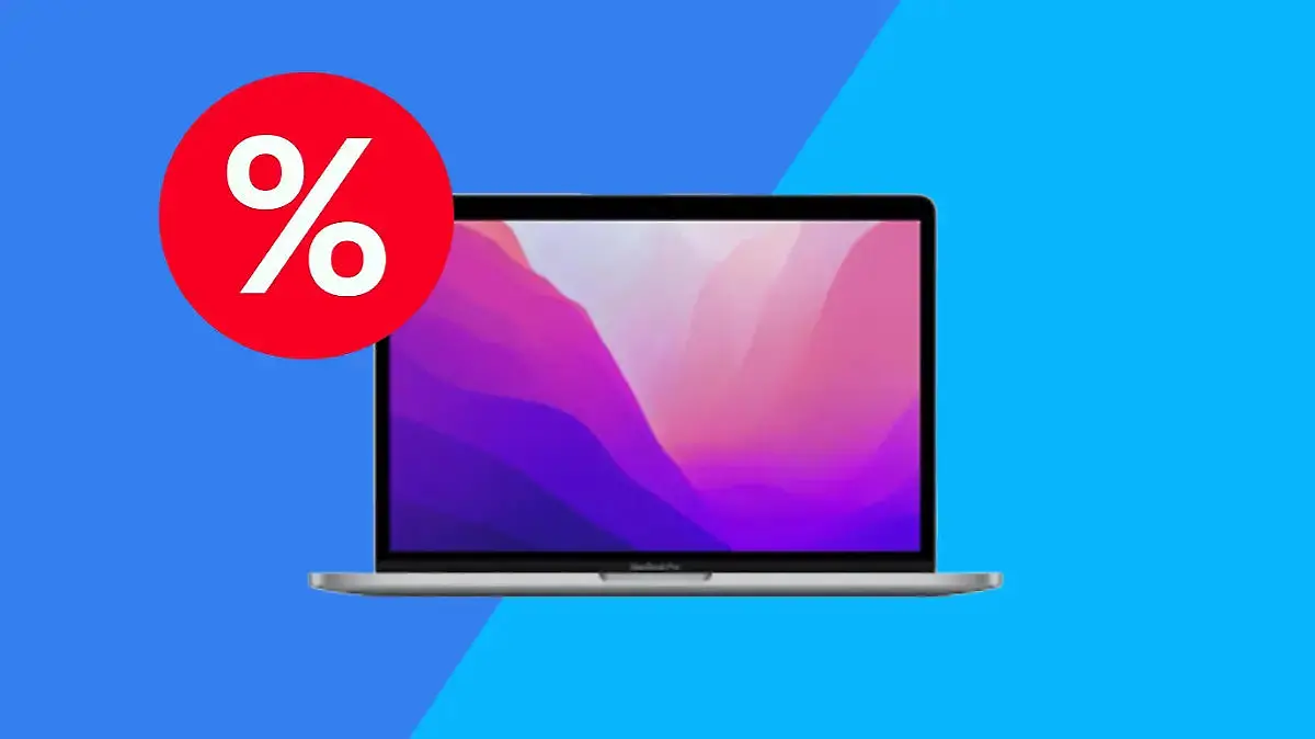 MacBook Pro M1 2020 mit Rabattzeichen