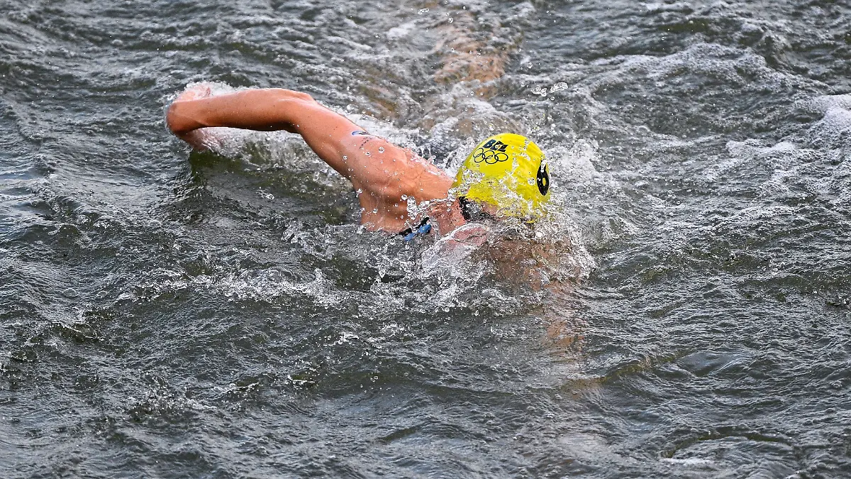 Die Belgierin Jolien Vermeylen hat keine guten Erfahrungen in der Seine gemacht.