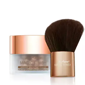 Magic Finish Vibrant Bronzing Pearls Sunkissed und Kabuki Brush Set