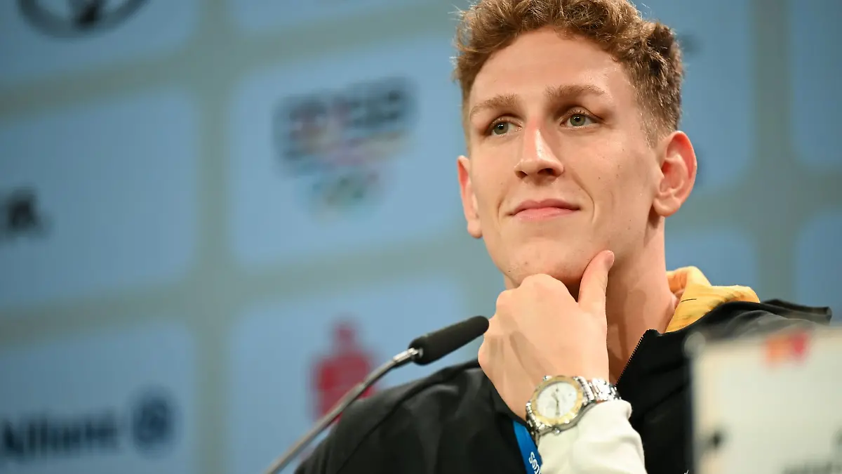 Olympiasieger Lukas Märtens wünscht sich ein neues Schwimmzentrum in Magdeburg.