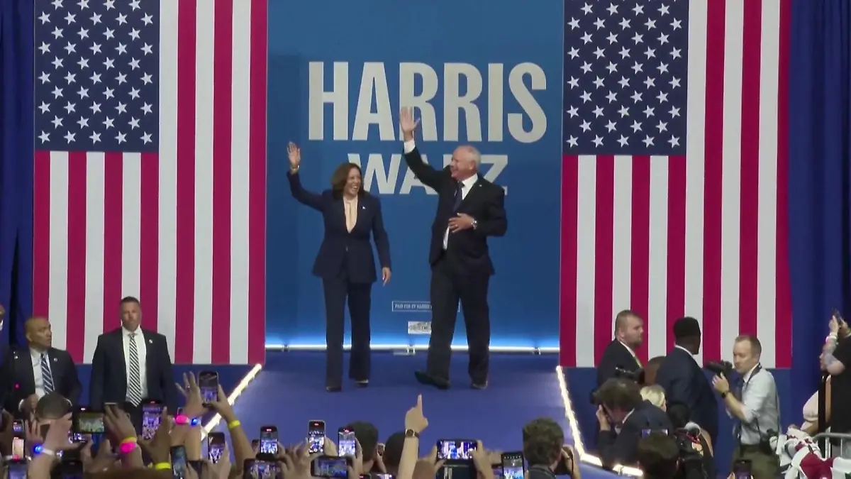 Harris stellt Vize-Kandidaten vor Spitzen gegen Trump -