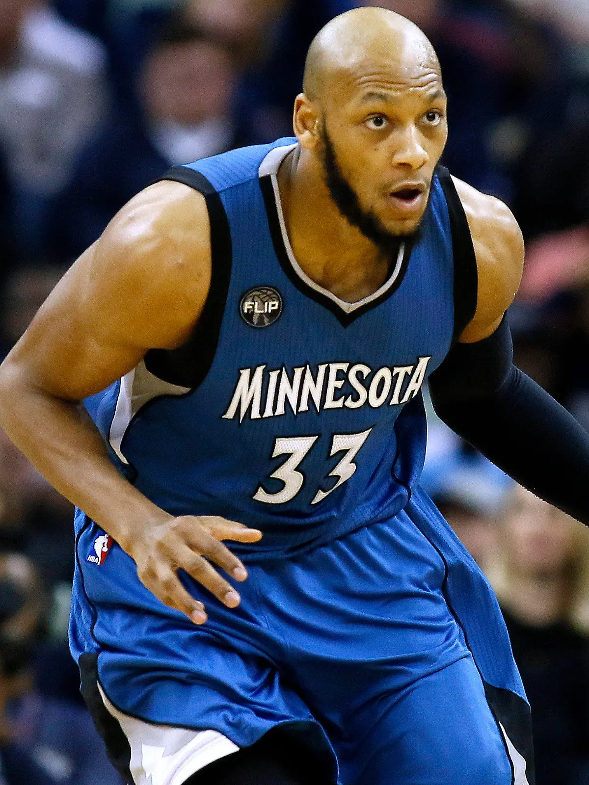 FILE - Minnesota Timberwolves forward Adreian Payne (33) drives with the ball during the second half of an NBA basketball game, Feb. 27, 2016, in New Orleans. Former Michigan State basketball standout and NBA player Adreian Payne has died. He was 31. The Orange County Sheriff’s Office said deputies responded to a shooting Monday, May 9, 2022 when Payne was identified and taken to a hospital where he was pronounced dead. (AP Photo/Jonathan Bachman)
