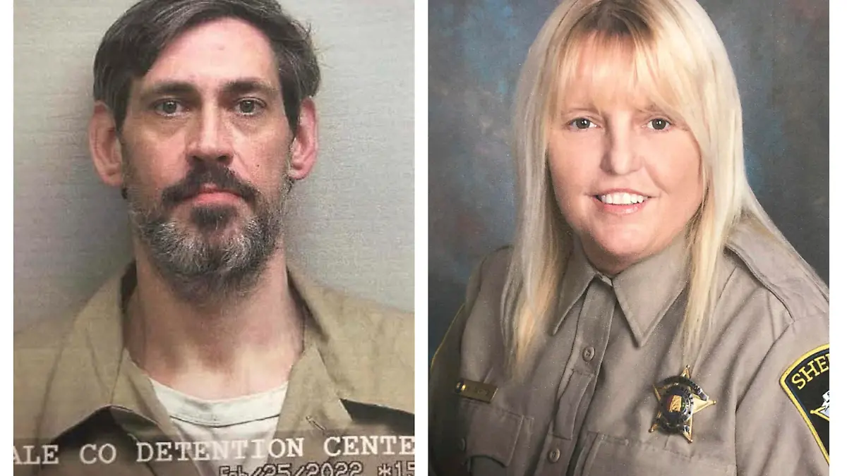 HANDOUT - 10.05.2022, USA, ---: Die vom die vom U.S. Marshals Service und dem Lauderdale County Sheriff's Office zur Verfügung gestellte undatierte Bildkombo zeigt den Häftling Casey White (l) und die Justizvollzugsbeamtin Vicky White. ach eineinhalbwöchiger Fahndung hat die Polizei in den USA einen Mordverdächtigen und eine Justizvollzugsbeamtin festgenommen, die ihm bei der Flucht aus der Haft geholfen haben soll. Foto: Uncredited/U.S. Marshals Service/Lauderdale County Sheriff's Office/dpa +++ dpa-Bildfunk +++