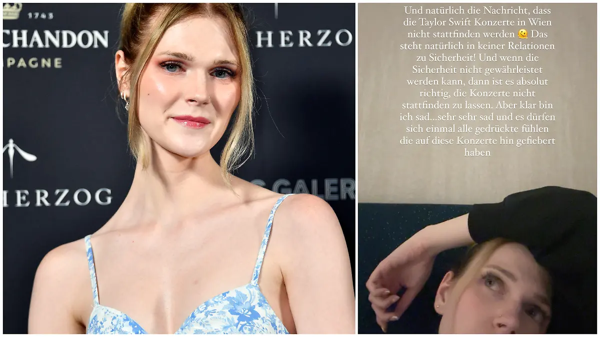 Lucy Hellenbrecht äußert sich auf Instagram zur Konzertabsage von Taylor Swift in Österreich.