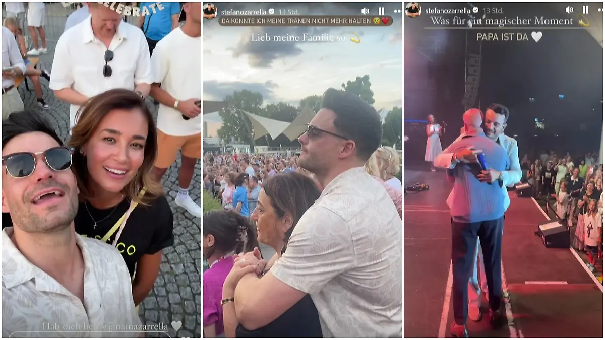 Familie Zarrella bei Giovannis Konzert in Köln