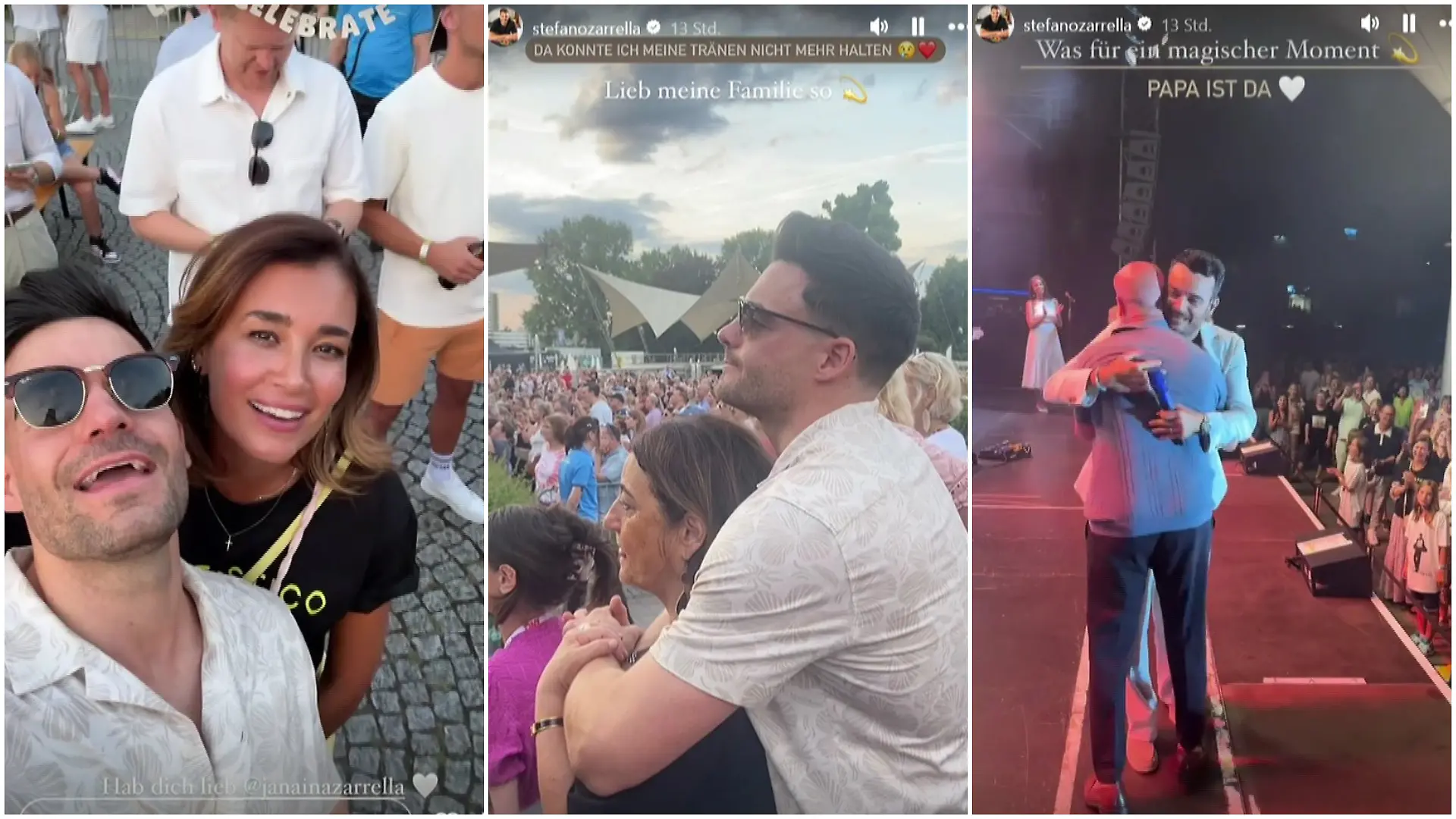 Familie Zarrella bei Giovannis Konzert in Köln