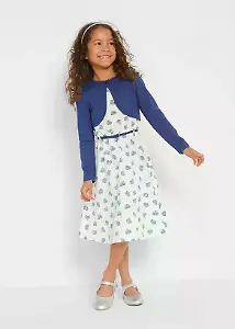 Kleid-Set mit Bolero und Gürtel