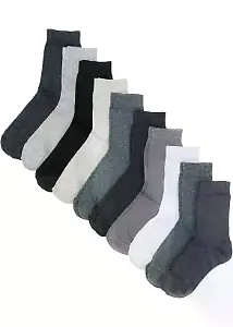 Socken mit Bio-Baumwolle (zehn Paar)