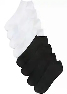 Sneakersocken mit Bio-Baumwolle (acht Paar)