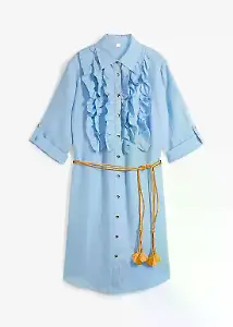 Hemdblusenkleid aus Leinen