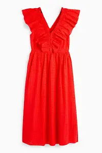Kleid mit V-Ausschnitt