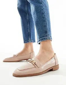 Flache Loafer in Zartrosa