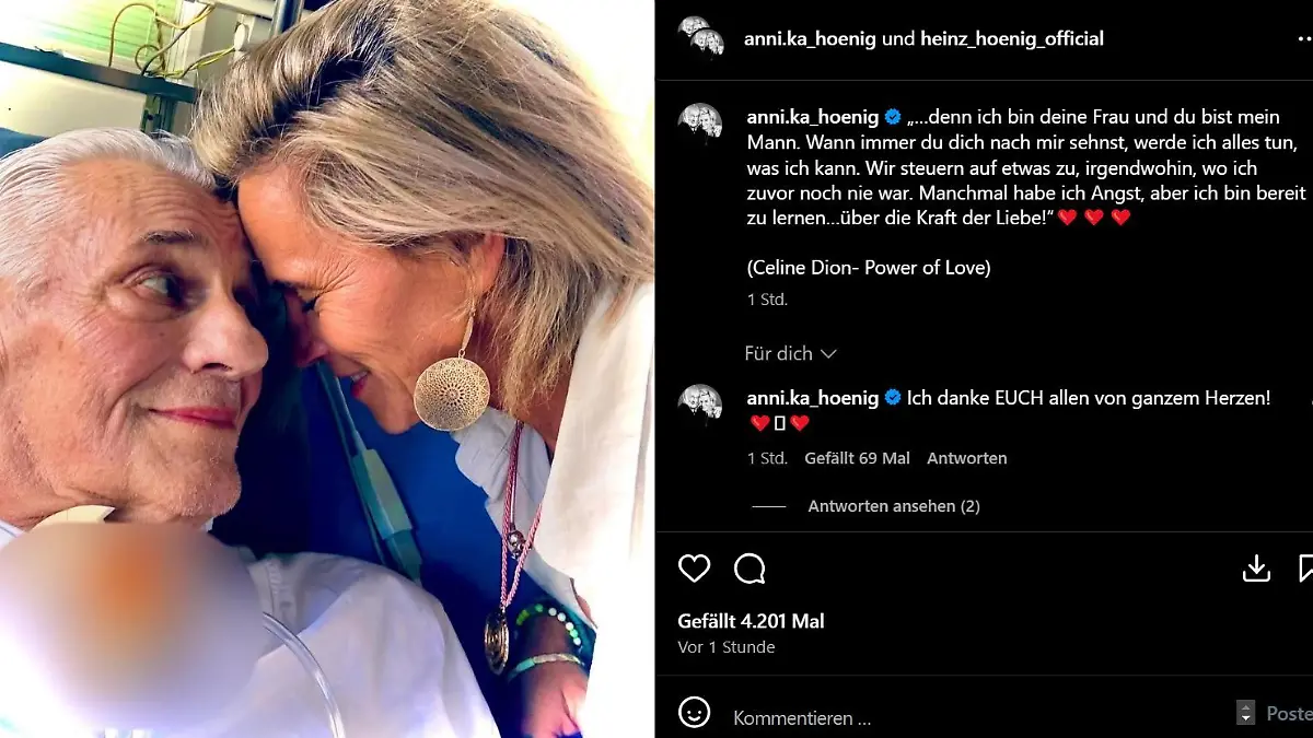 Heinz Hoenig und seine Frau Annika