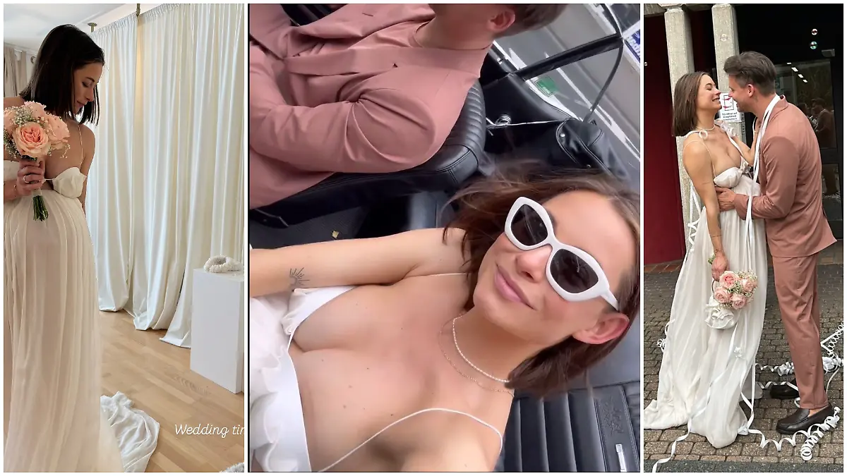 Jenny Langes Hochzeitskleid kam nicht bei jedem gut an