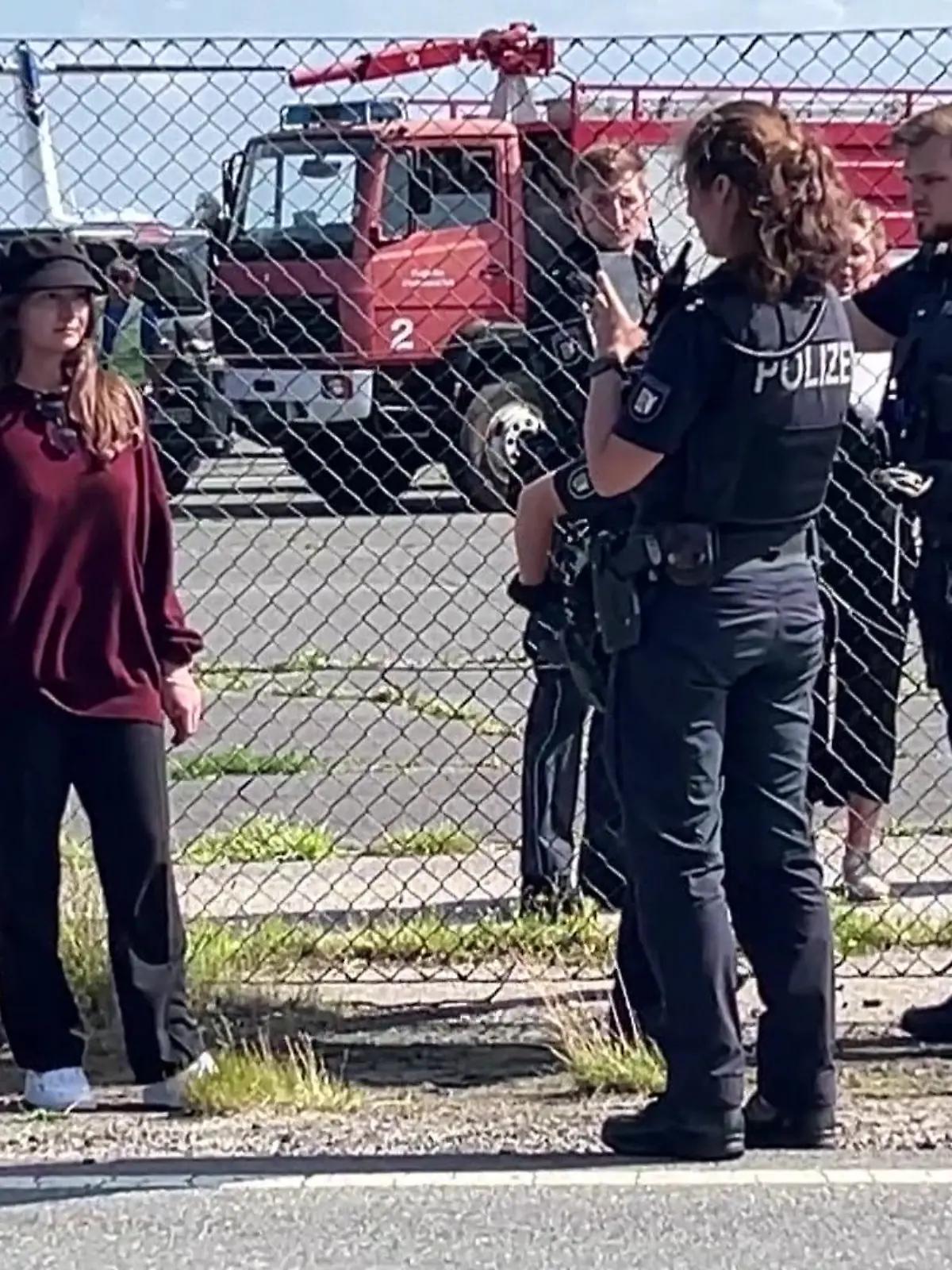 Polizeieinsatz am Flughafen Sylt