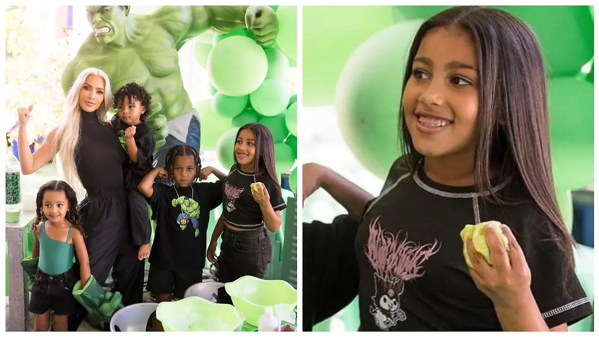 Neueste Familienfotos zeigen North West (8) mit Zahnspange.